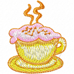 Mugs Embroidery Design 9 Mugs Embroidery Design 9